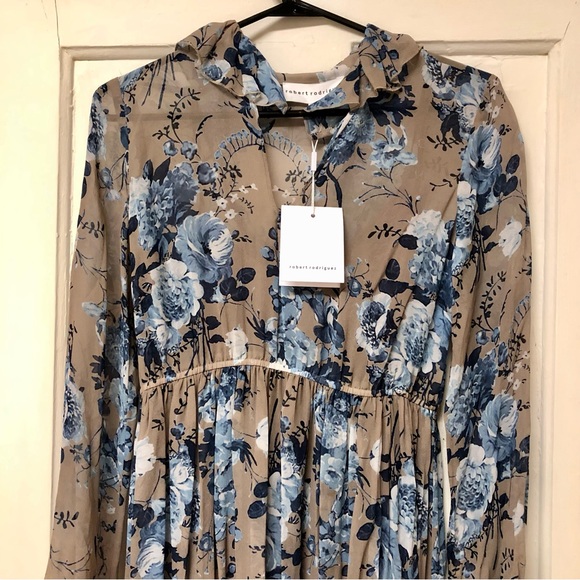 NWT Robert Rodriguez Ready To Wear Collection 2017 Floral Silk Prairie Dress - Picture 3 of 16